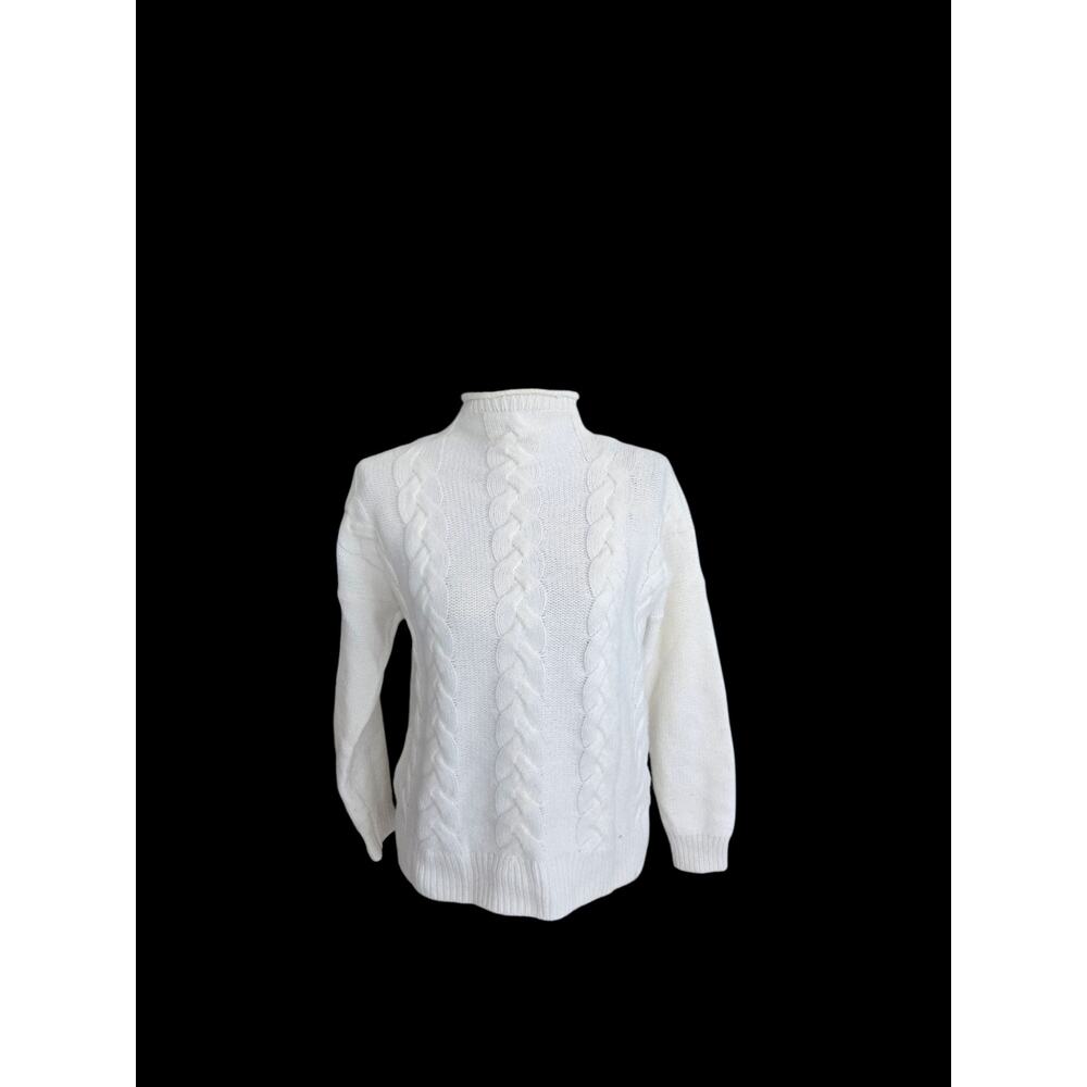 Madewell knit patterned turtleneck sweater, size small